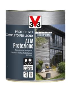 Protettivo completo per legno alta protezione collezione i contemporanei - grigio cenere - 0,75 litri